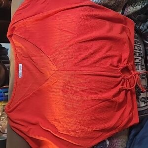 Burnt Orange Zara Blouse- Size M
